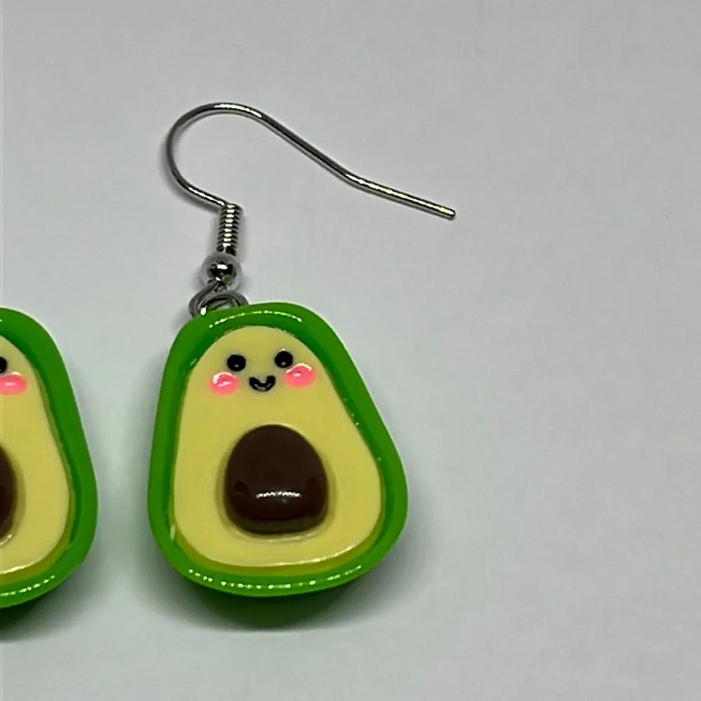 Earrings Avocado Cute Kawaii‎
